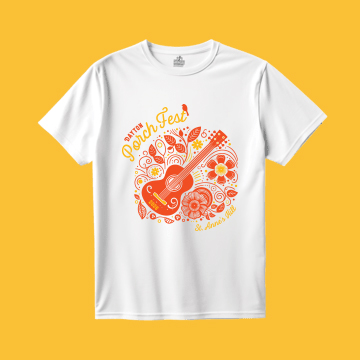 Dayton Porchfest t-shirt in white